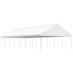 Pavillon mit weißem Polyethylendach 15,61 x 5,88 x 3,75 m von vidaXL, Zelte und Pavillons - Ref: Foro24-3155523, Preis: 856,1...