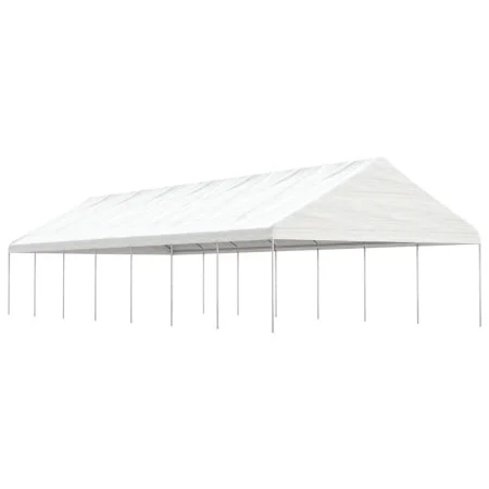 Gazebo with white polyethylene roof 15.61x5.88x3.75 m by vidaXL, Tents and gazebos - Ref: Foro24-3155523, Price: 856,10 €, Di...