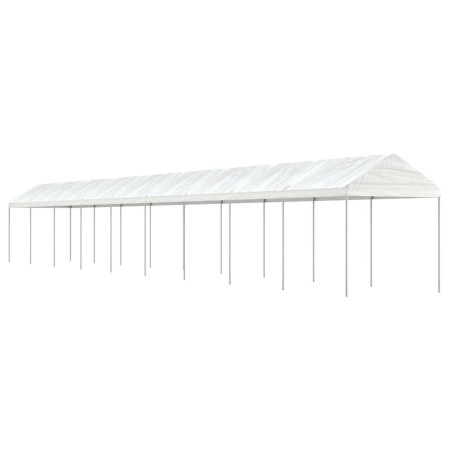 Pavillon mit weißem Polyethylendach 20,07 x 2,28 x 2,69 m von vidaXL, Zelte und Pavillons - Ref: Foro24-3155509, Preis: 614,4...