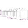 Pavillon mit weißem Polyethylendach 20,07 x 2,28 x 2,69 m von vidaXL, Zelte und Pavillons - Ref: Foro24-3155509, Preis: 614,4...