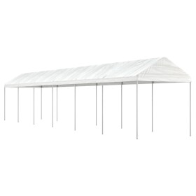 Cenador con techo polietileno blanco 13,38x2,28x2,69 m by vidaXL, Tents and gazebos - Ref: Foro24-3155506, Price: 392,54 €, D...