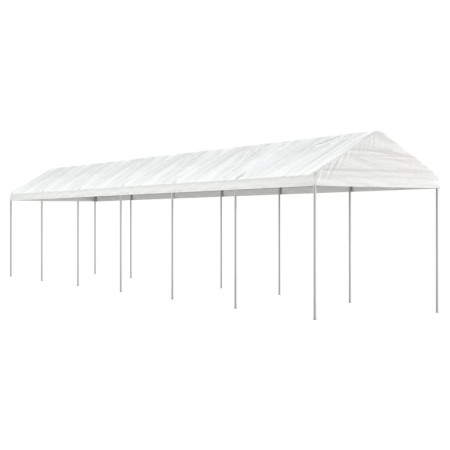 Pavillon mit weißem Polyethylen-Dach 13,38x2,28x2,69 m von vidaXL, Zelte und Pavillons - Ref: Foro24-3155506, Preis: 392,54 €...