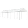 Pavillon mit weißem Polyethylen-Dach 13,38x2,28x2,69 m von vidaXL, Zelte und Pavillons - Ref: Foro24-3155506, Preis: 387,43 €...