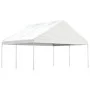 Pavillon mit weißem Polyethylendach 4,46 x 5,88 x 3,75 m von vidaXL, Zelte und Pavillons - Ref: Foro24-3155518, Preis: 286,19...
