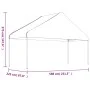 Pavillon mit weißem Polyethylendach 4,46 x 5,88 x 3,75 m von vidaXL, Zelte und Pavillons - Ref: Foro24-3155518, Preis: 286,19...