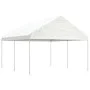 Gazebo with white polyethylene roof 4.46x4.08x3.22 m by vidaXL, Tents and gazebos - Ref: Foro24-3155510, Price: 200,01 €, Dis...
