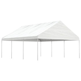 Gazebo with white polyethylene roof 6.69x5.88x3.75 m by vidaXL, Tents and gazebos - Ref: Foro24-3155519, Price: 402,93 €, Dis...
