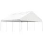 Pavillon mit weißem Polyethylendach 6,69x5,88x3,75 m von vidaXL, Zelte und Pavillons - Ref: Foro24-3155519, Preis: 396,28 €, ...