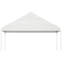 Pavillon mit weißem Polyethylendach 6,69x5,88x3,75 m von vidaXL, Zelte und Pavillons - Ref: Foro24-3155519, Preis: 402,93 €, ...