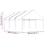 Pavillon mit weißem Polyethylendach 6,69x5,88x3,75 m von vidaXL, Zelte und Pavillons - Ref: Foro24-3155519, Preis: 396,28 €, ...