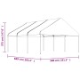 Pavillon mit weißem Polyethylendach 6,69x5,88x3,75 m von vidaXL, Zelte und Pavillons - Ref: Foro24-3155519, Preis: 402,93 €, ...
