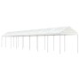 Gazebo with white polyethylene roof 17.84x2.28x2.69 m by vidaXL, Tents and gazebos - Ref: Foro24-3155508, Price: 514,71 €, Di...