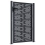 Puerta de jardín acero gris antracita diseño cuadrado 105x155cm