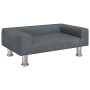 Dunkelgraues Hundebett aus Samt, 70 x 45 x 26,5 cm von vidaXL, Betten für Hunde - Ref: Foro24-171920, Preis: 64,59 €, Rabatt: %