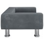Cama para perros de terciopelo gris oscuro 70x45x26,5 cm de vidaXL, Camas para perros - Ref: Foro24-171920, Precio: 64,52 €, ...