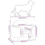 Cama para perros de terciopelo rosa 66x40x45 cm de vidaXL, Camas para perros - Ref: Foro24-171841, Precio: 84,05 €, Descuento: %