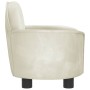 Cremefarbenes Hundebett aus Samt, 66 x 40 x 45 cm von vidaXL, Betten für Hunde - Ref: Foro24-171844, Preis: 85,97 €, Rabatt: %