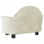 Cream velvet dog bed 66x40x45 cm by vidaXL, Beds for dogs - Ref: Foro24-171844, Price: 84,22 €, Discount: %