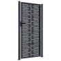 Puerta de jardín acero gris antracita diseño cuadrado 105x205cm