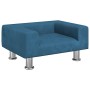 Hundebett aus blauem Samt, 50 x 40 x 26,5 cm von vidaXL, Betten für Hunde - Ref: Foro24-171925, Preis: 65,22 €, Rabatt: %