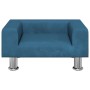 Hundebett aus blauem Samt, 50 x 40 x 26,5 cm von vidaXL, Betten für Hunde - Ref: Foro24-171925, Preis: 65,22 €, Rabatt: %