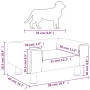 Cama para perros de terciopelo azul 50x40x26,5 cm de vidaXL, Camas para perros - Ref: Foro24-171925, Precio: 63,94 €, Descuen...