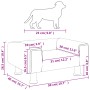 Hundebett aus blauem Samt, 50 x 40 x 26,5 cm von vidaXL, Betten für Hunde - Ref: Foro24-171925, Preis: 65,22 €, Rabatt: %
