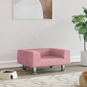 Cama para perros de terciopelo rosa 50x40x26,5 cm by vidaXL, Beds for dogs - Ref: Foro24-171928, Price: 66,27 €, Discount: %