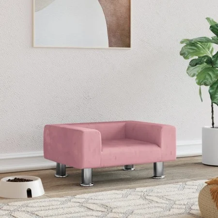 Cama para perros de terciopelo rosa 50x40x26,5 cm von vidaXL, Betten für Hunde - Ref: Foro24-171928, Preis: 66,30 €, Rabatt: %
