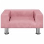 Cama para perros de terciopelo rosa 50x40x26,5 cm von vidaXL, Betten für Hunde - Ref: Foro24-171928, Preis: 67,59 €, Rabatt: %