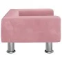 Cama para perros de terciopelo rosa 50x40x26,5 cm von vidaXL, Betten für Hunde - Ref: Foro24-171928, Preis: 66,30 €, Rabatt: %