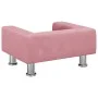 Cama para perros de terciopelo rosa 50x40x26,5 cm von vidaXL, Betten für Hunde - Ref: Foro24-171928, Preis: 66,30 €, Rabatt: %