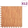 Holzmaserung EVA-Gummimatten 12 Stück 4,32㎡ von vidaXL, Matten für Fitnessgeräte - Ref: Foro24-92459, Preis: 69,35 €, Rabatt: %