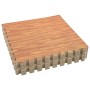Alfombrillas de goma EVA vetas de madera 12 uds 4,32 ㎡
