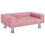 Cama para perros de terciopelo rosa 70x45x26,5 cm de vidaXL, Camas para perros - Ref: Foro24-171921, Precio: 63,51 €, Descuen...