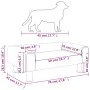 Cama para perros de terciopelo rosa 70x45x26,5 cm de vidaXL, Camas para perros - Ref: Foro24-171921, Precio: 63,51 €, Descuen...