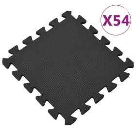 Black EVA rubber mats 54 units 4.86㎡ by vidaXL, Gym equipment mats - Ref: Foro24-92457, Price: 87,92 €, Discount: %