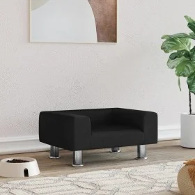 Hundebett aus schwarzem Samt, 50 x 40 x 26,5 cm von vidaXL, Betten für Hunde - Ref: Foro24-171929, Preis: 53,14 €, Rabatt: %