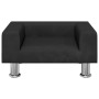 Hundebett aus schwarzem Samt, 50 x 40 x 26,5 cm von vidaXL, Betten für Hunde - Ref: Foro24-171929, Preis: 54,07 €, Rabatt: %