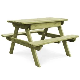 Children's picnic table and benches impregnated pine wood 90x90x58cm by vidaXL, Garden tables - Ref: Foro24-45148, Price: 139...