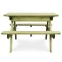 Children's picnic table and benches impregnated pine wood 90x90x58cm by vidaXL, Garden tables - Ref: Foro24-45148, Price: 139...