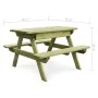 Children's picnic table and benches impregnated pine wood 90x90x58cm by vidaXL, Garden tables - Ref: Foro24-45148, Price: 139...