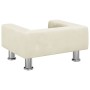 Cremefarbenes Hundebett aus Samt, 50 x 40 x 26,5 cm von vidaXL, Betten für Hunde - Ref: Foro24-171931, Preis: 54,07 €, Rabatt: %