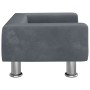 Hundebett aus dunkelgrauem Samt, 50 x 40 x 26,5 cm von vidaXL, Betten für Hunde - Ref: Foro24-171927, Preis: 54,21 €, Rabatt: %