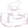 Hundebett aus dunkelgrauem Samt, 50 x 40 x 26,5 cm von vidaXL, Betten für Hunde - Ref: Foro24-171927, Preis: 54,21 €, Rabatt: %