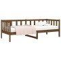 Honey brown solid pine wood sofa bed 80x200 cm by vidaXL, Beds and slatted bases - Ref: Foro24-814687, Price: 115,99 €, Disco...