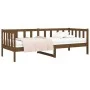 Honey brown solid pine wood sofa bed 80x200 cm by vidaXL, Beds and slatted bases - Ref: Foro24-814687, Price: 114,50 €, Disco...