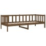 Honey brown solid pine wood sofa bed 80x200 cm by vidaXL, Beds and slatted bases - Ref: Foro24-814687, Price: 115,99 €, Disco...