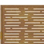 Puerta de jardín acero corten diseño cuadrado 105x105 cm