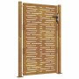 Puerta de jardín acero corten diseño cuadrado 105x130 cm